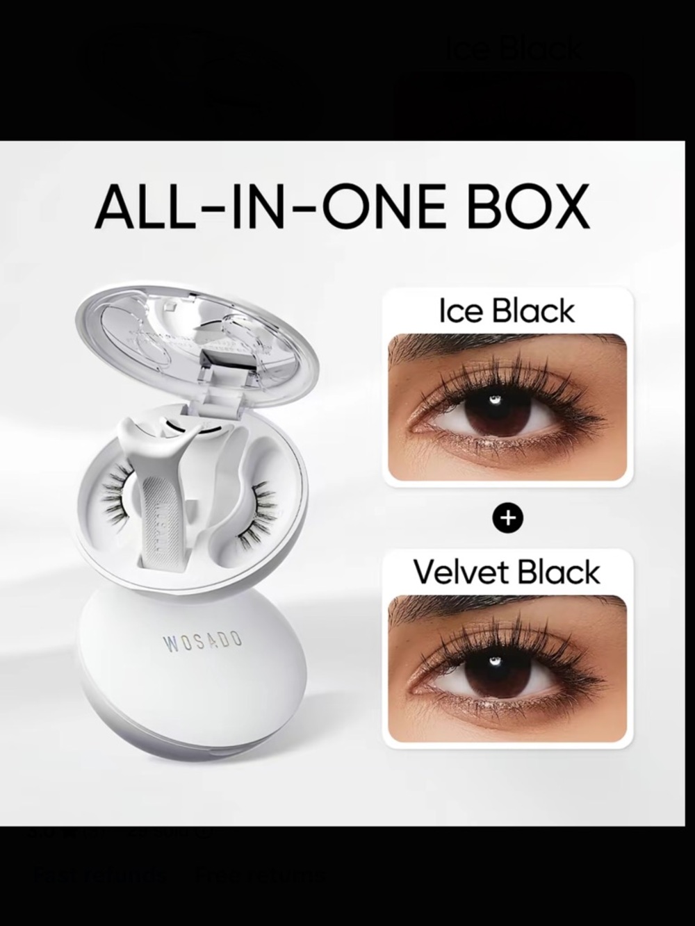 NWT WOSADO Soft Magnetic Eyelashes